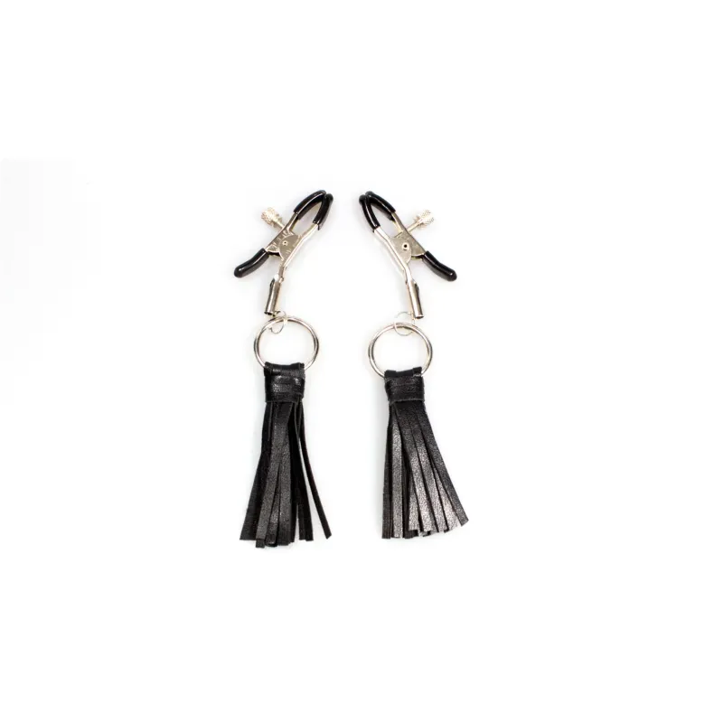 Black Diamond Bondage Co Tassel Nipple Clamps