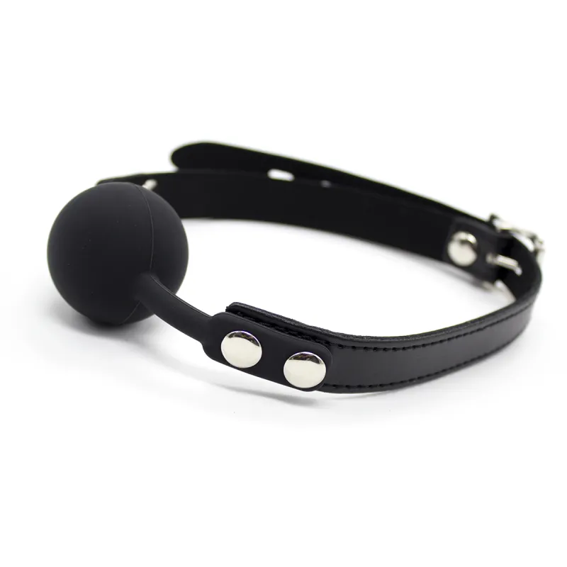 Black Diamond Bondage Co Silicone Ball Gag (Black)