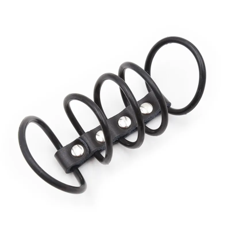 Black Diamond Bondage 5x Rubber Cock Cage (Black)