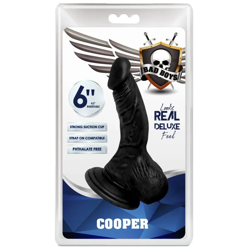 Bad Boys 6" Dong Cooper Black (Black)