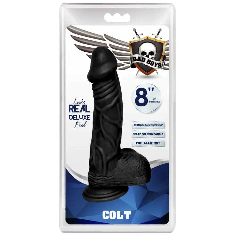 Bad Boys 8" Dong Colt Black (Black)