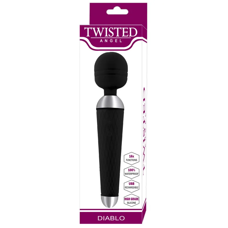 Twisted Angel Diablo Wand Black (Black)