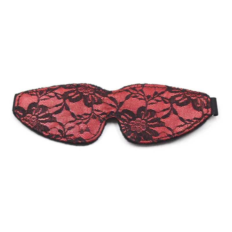Lace Eye Mask blindfold (Black/Red)
