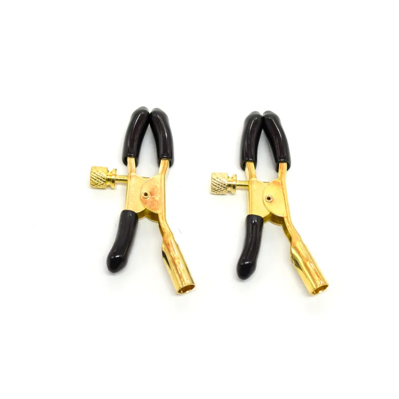 Black Diamond Bondage Co Gold Nipple Clamps (Gold)