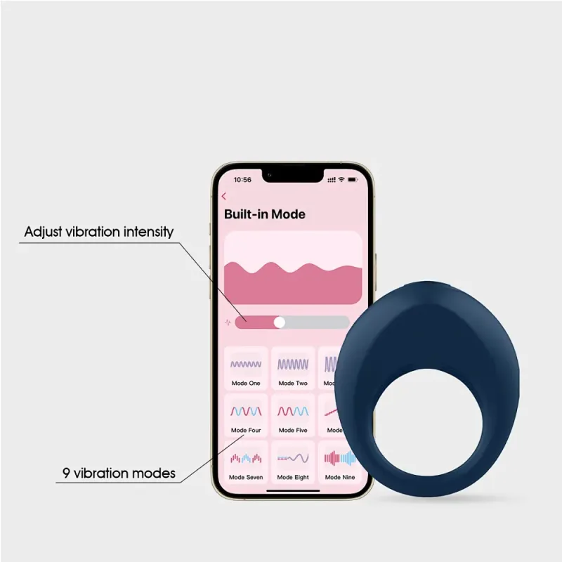 Alan Rechargeable Cock Ring with App
