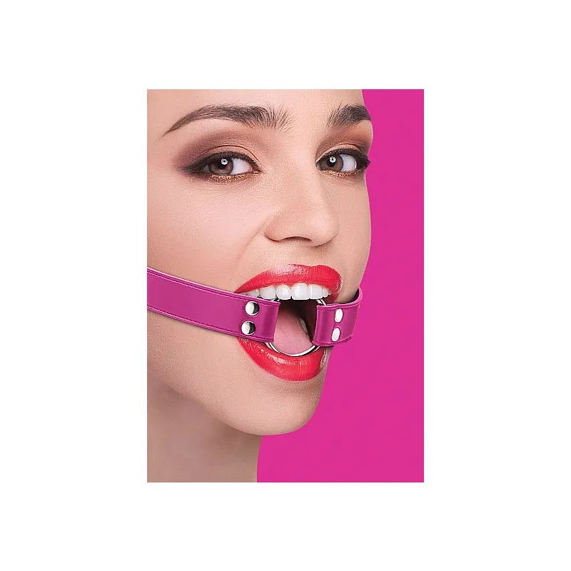 Ring Gag With Leather Straps